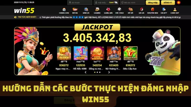 Hướng dẫn chi tiết các bước đăng nhập WIN55 dễ dàng nhất